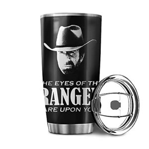 walker texas ranger merchandise chuck norris tumbler 20oz & 30oz stainless steel travel mug