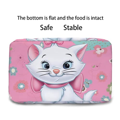 Yunlenb Cartoon Character The Aristocats Lunch Bag For Men Women Proof Portable Reusable Thermal Lunch Box Cooler Tote For Travel Picnic Work. One Size, White