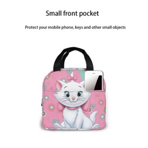 Yunlenb Cartoon Character The Aristocats Lunch Bag For Men Women Proof Portable Reusable Thermal Lunch Box Cooler Tote For Travel Picnic Work. One Size, White