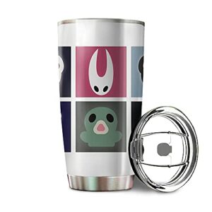 hollow knight heads tumbler 20oz & 30oz stainless steel travel mug