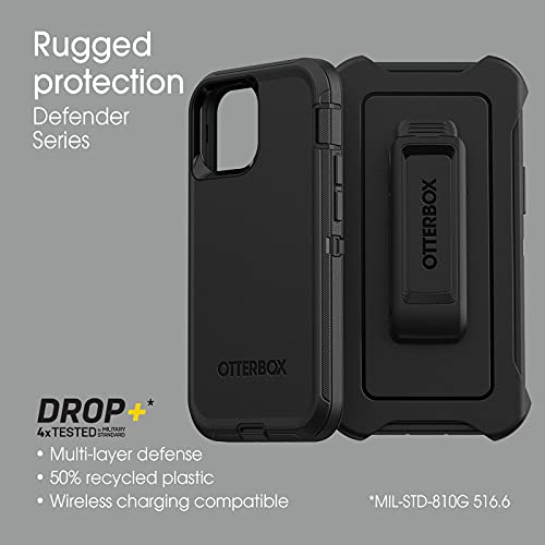 OtterBox DEFENDER SERIES SCREENLESS Case Case for iPhone 13 mini & iPhone 12 mini - BLACK