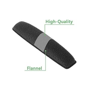 Geekria Velour Headband Pad, Compatible with Astro A50 Gen 3, A50 Gen 4 Headphones Replacement Band/Headset Headband Cushion Cover Repair Parts (Black)