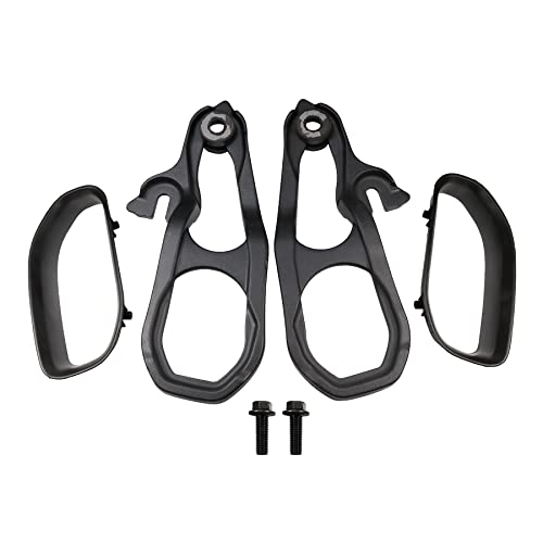 JDMSPEED New Heavy Daty Front Car Tow Hooks Left & Right with Hardware Black Replacement for Dodge Ram 1500 DT with 3.6L 5.7L Engine 2019 2020 2021 2022 Replaces 82215268AB 82215268AB 68272945AB