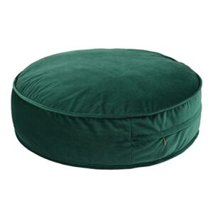 yiuor velvet pouf for nursery floor cushion soft round throw pillow baby room seat mattress bean bag chair for reading nook