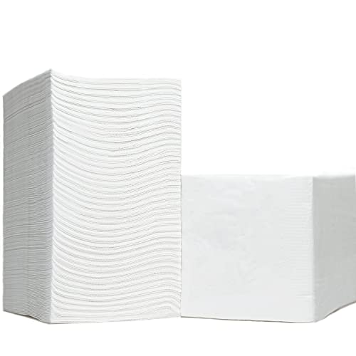 500 Pack Cocktail Napkins Paper - Quality 3-Ply White Beverage Napkins - Restaurant, Event, Bar Napkins - Perfect Size Dessert Napkins - Party Napkins Bulk - Elegant Wedding Napkins Disposable