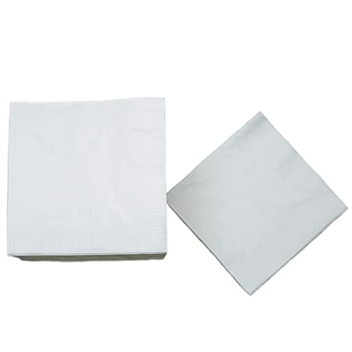 500 Pack Cocktail Napkins Paper - Quality 3-Ply White Beverage Napkins - Restaurant, Event, Bar Napkins - Perfect Size Dessert Napkins - Party Napkins Bulk - Elegant Wedding Napkins Disposable