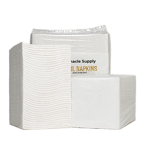 500 Pack Cocktail Napkins Paper - Quality 3-Ply White Beverage Napkins - Restaurant, Event, Bar Napkins - Perfect Size Dessert Napkins - Party Napkins Bulk - Elegant Wedding Napkins Disposable