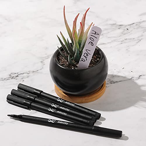 Mr. Pen- Garden Markers, Black, 4 Pack, Plant Markers, Garden Markers for Plants Outdoor Waterproof, Plant Markers for Seedlings, Waterproof Permanent Marker, Plant Markers for Outdoor Plants.