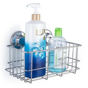 iPEGTOP 3in1 Strong Suction Cup Deep Shower Caddy Bath Organizer Wall Shelf + Soap Dish Soap Holder for Large Shampoo Shower Gel Bathroom Accessories Storage - Rustproof Stainless Steel