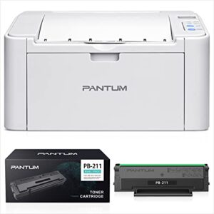 pantum laser wireless printer black and white mobile printing p2502w, pb-211 toner cartridge standard yield 1500 pages