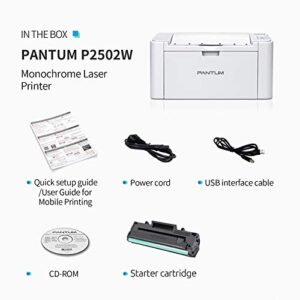 Pantum Laser Wireless Printer Black and White Mobile Printing P2502W, PB-211 Toner Cartridge Standard Yield 1500 Pages