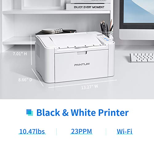 Pantum Laser Wireless Printer Black and White Mobile Printing P2502W, PB-211 Toner Cartridge Standard Yield 1500 Pages