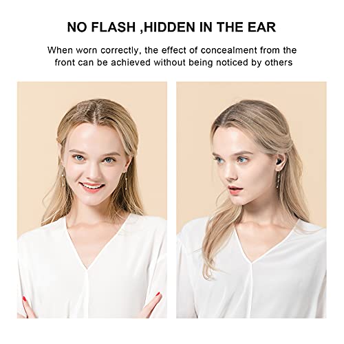 Invisible Earbuds Sleep Smallest Bluetooth Earbuds Mini Wireless Ear Buds Discreet Bluetooth Earpiece Tiny Hidden Small Ears Earbud for Work Headphones True Wireless Earpiece with Charging Case