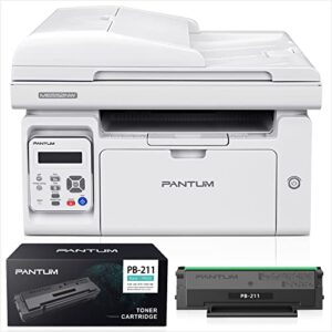 pantum all in one laser printer scanner copier wifi wireless printer black and white printer m6552nw, pb-211 toner cartridge standard yield 1500 pages