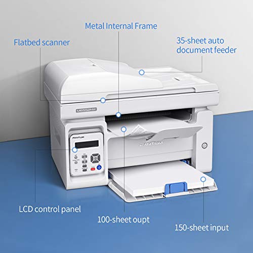 Pantum All in One Laser Printer Scanner Copier WiFi Wireless Printer Black and White Printer M6552NW, PB-211 Toner Cartridge Standard Yield 1500 Pages