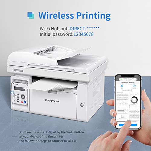 Pantum All in One Laser Printer Scanner Copier WiFi Wireless Printer Black and White Printer M6552NW, PB-211 Toner Cartridge Standard Yield 1500 Pages