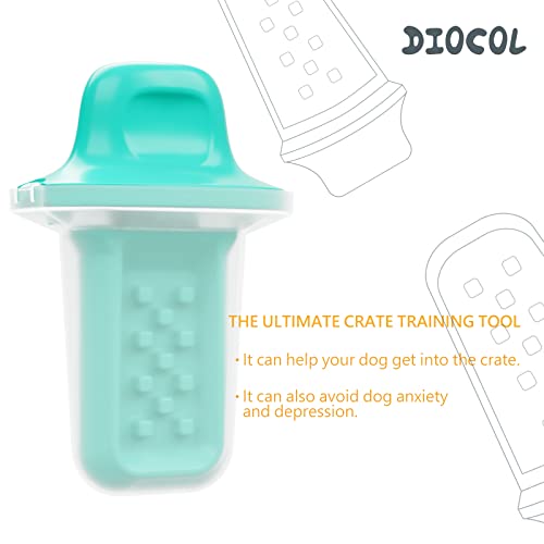 DIOCOL Dog Training Toys/Aids, Dog Peanut Butter Toy for Crate Training, Fixed On The Crate to Reduce Anxiety, Dog Therapy Dispenser, Dog Crate Toy (Green)