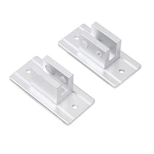 geekdigg 2 pack aluminum brackets for shower caddy shelf bathroom floating shelves- silver