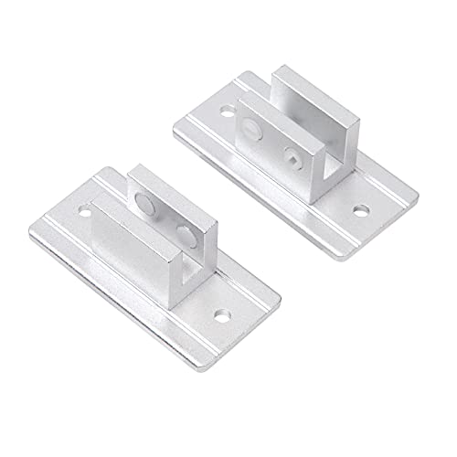 GeekDigg 2 Pack Aluminum Brackets for Shower Caddy Shelf Bathroom Floating Shelves- Silver