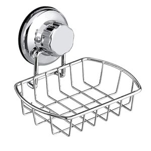 iPEGTOP 4 in1 Suction Cup Shower Caddy Bath Wall Shelf + Soap Dish Holder