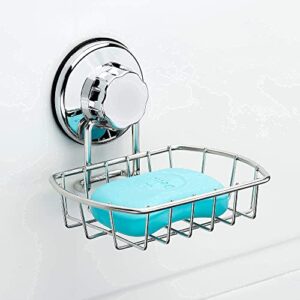 iPEGTOP 4 in1 Suction Cup Shower Caddy Bath Wall Shelf + Soap Dish Holder