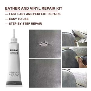 2Pcs Advanced Leather Repair Gel, Car Seat Leather Cracks Repair Paste, Leather and Vinyl Repair Kit (Grey)