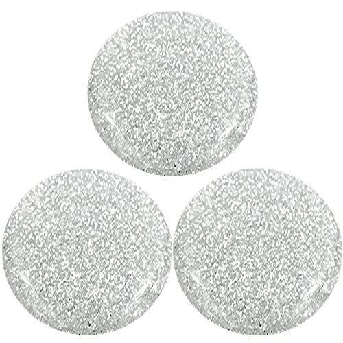 Gladiour Collapsible Grip & Stand for Phones and Tablets (3 Pack ) - Silver Glitter White