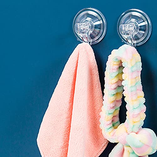 NUZYZ Wall Towel Hooks Coat Hook Hanging Hooks, Heavy Duty Stick on Wall Door Hooks Waterproof Reusable Towel Hooks Adhesive Holders for Hanging Clothes Kitchen Bathroom Adhesive Hooks