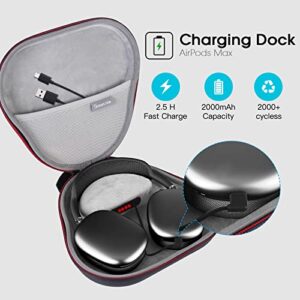 Smatree Airpods Max Charging Dock for Airpods Max, 2000 mAh Battery Charging Case Airpods Max Case,Airpods Max Charging Station, Airpods Max Travel Charging Portable Bag