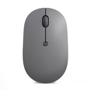 lenovo go usb-c essential wireless mouse, 2.4 ghz nano usb-c receiver, adjustable dpi, rechargeable battery, ambidextrous, gy51c21210, grey