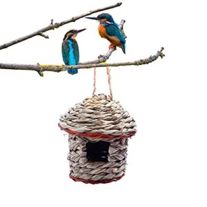 zrfamily birds nest,handmade crafts creative straw bird's nest garden decorations m-medium