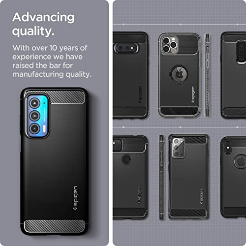 Spigen Rugged Armor Designed for Motorola Edge (2021) Case (2021) - Matte Black