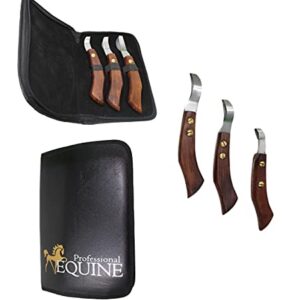 CHALLENGER Horse Farrier Tool Pack of 3 Horse Farrier Hoof Grooming Loop Knife 984138
