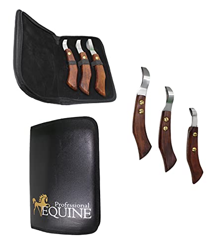 CHALLENGER Horse Farrier Tool Pack of 3 Horse Farrier Hoof Grooming Loop Knife 984138