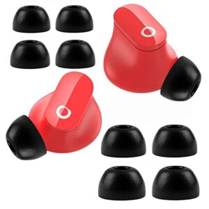jiml premium memory foam tips earbuds for beats studio buds 2021. comfortable anti-slip eartips fit in the charging case (black,2 pairs s/ 2 pairs m)