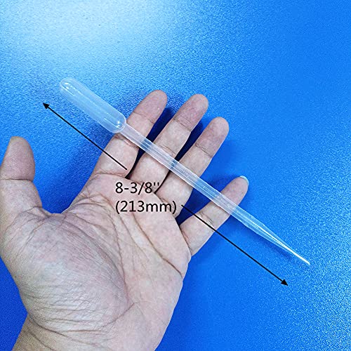 BASE WAVE 5 Pack Aquarium Test Dropper 5ml (Length 8.4'') Coral Feeder Mini Fish Bowl Fish Feces Transfer Pipettes