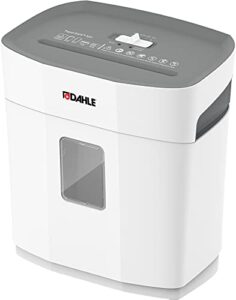 dahle papersafe ps 100 paper shredder, oil free, jam protection, security level p-4, 5 sheet max, shreds staples, paper clips & credit cards