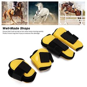 Restokki 2 Pack of Horse Support Boots Ventilated Breathable and Jump Leg Boots Protection Support Wrap Comfortable and Adjustable Horse Tendon Safe Leg Protection (22.00 * 20.00 * 5.00-Yellow)