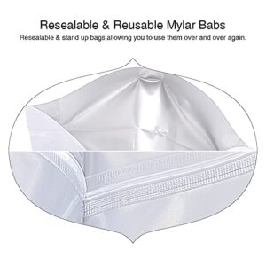 3 Sizes Mylar Bags for Food Storage, Reusable Moisture-Proof Aluminum Bags for Packing, Ziplock-Open Mylar Foil Bags Airtight Vacuum Dry-Packs Foods Packing for Food Sample Tea Coffee Seeds Packing Storage(15 PCS)
