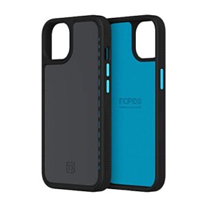 incipio optum series case for 6.1-inch iphone 13, black/blue