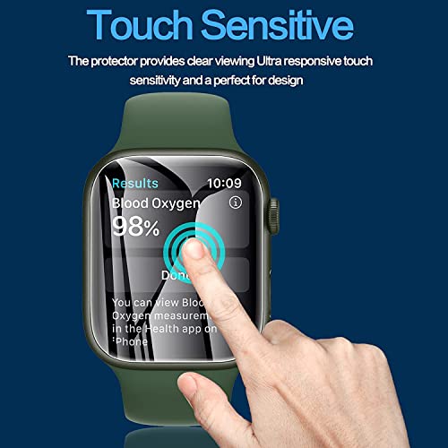 YMHML [ 8 Pack Screen Protector Compatible for Apple Watch 40mm SE Series 6 Series 5 Series 4, [Upgrade Flexible Film] Soft HD Clear Anti-Scratch Film for iWatch Accessories