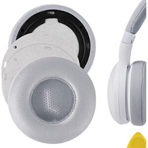 geekria quickfit replacement ear pads for jbl e35, e45bt, e45, c45bt headphones ear cushions, headset earpads, ear cups repair parts (grey)