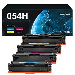 054h toner cartridge compatible replacement for canon 054h 054 compatible with mf644cdw lbf622cdw mf642cdw lbp621cw lbp623cw mf641cw printers (bcmy, 4 pack)