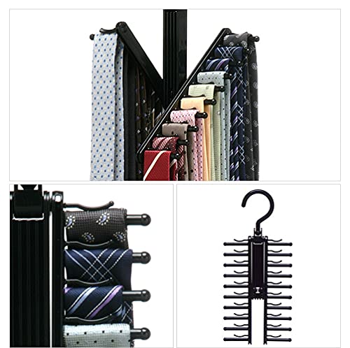 GMLSD Household Storage Rack,Rotatable Storage Rack,Portable Multi-Function Hanger F/Black/As Shown