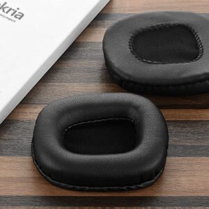 Geekria QuickFit Replacement Earpads + Mic Windscreen Foam Compatible with BlueParrott B550-XT, B550XT Headphones Mic Foam Cover + Ear Cushions/Cushion Pad Repair Parts (Black)
