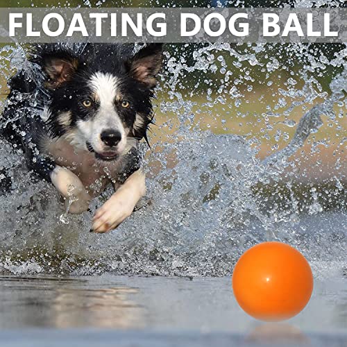 KAIKER Dog Balls Indestructible,Solid Rubber Bouncy for Dogs Aggressive Chewers Large Breed,Non-Toxic&Floating&High Elasticity,Durable Fetch Ball Medium to Chew,Play and Training.