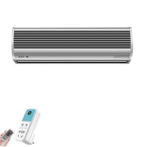 Lamps Door Hanging Wall-Mounted Indoor Air Curtain, Low Noise, Modern Silver, Dustproof, Blocking Indoor and Outdoor Air Circulation, Suitable for Residential and Commercial Areas, Aluminum Alloy