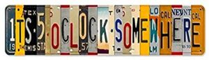 kexle somewhere unique metal wall decor for home, bar, diner, pub, 16 x 4 inches,fun kitchen decor, funny bar signs, vintage kitchen signs