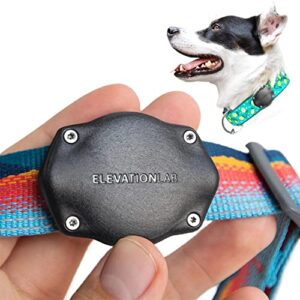 tagvault pet: the original airtag dog collar waterproof mount, ultra-durable, fits all width collars | elevation lab