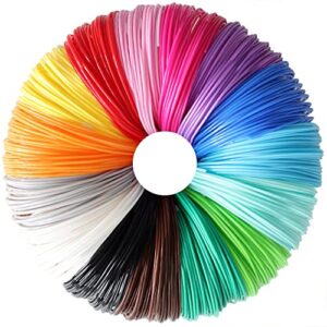 do3d 15 bright colors 1.75mm 3d pen pla filament refill, each color 10feet, total 150 feet 3d pen/3d printer pla sample pack, compatible with mynt3d / scrib3d printing pen